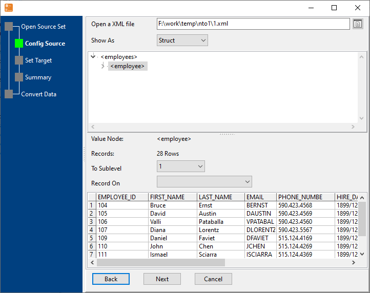 Import multiple XML Files To 1 MongoDB collection - config XML file