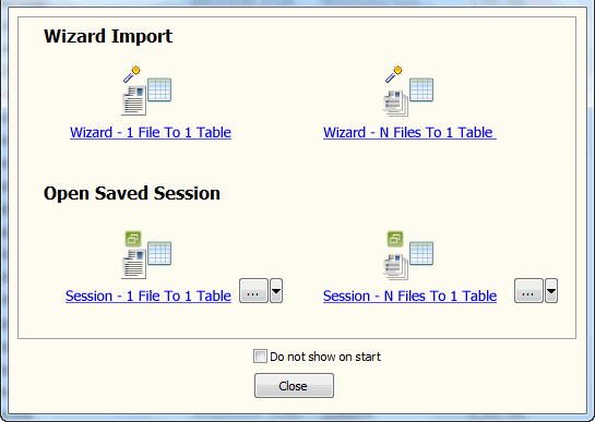 Batch import JSON data To SQL Server - task window