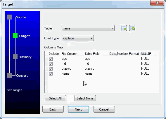 Load MongoDB exported JSON data to Access  table - select table