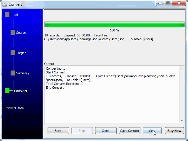 import JSON from open RESTful API to  SQLite  database - import to  SQLite  database