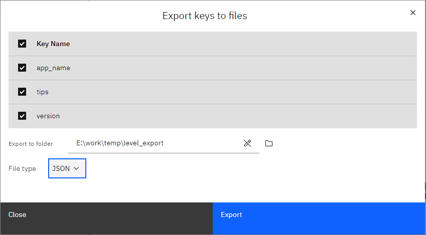 Export LevelDB Keys To Files