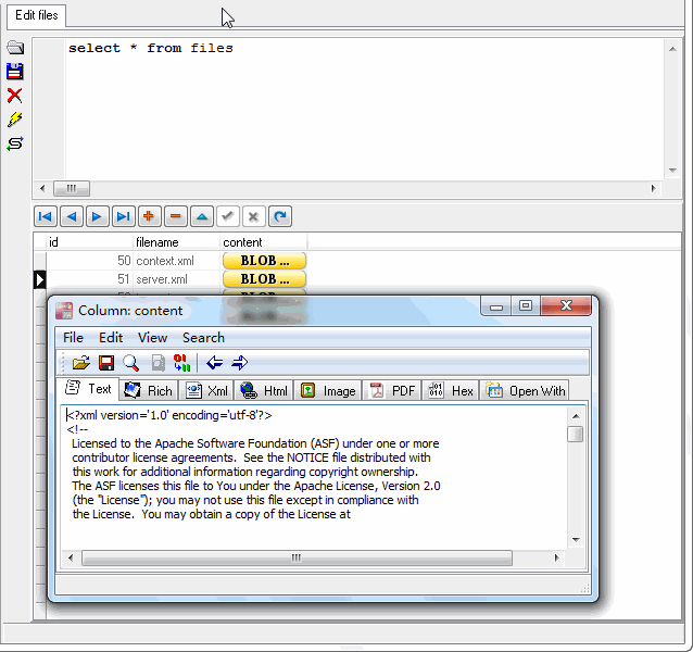 Batch transfer CLOB data between RDBMS  - view import