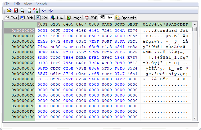  LOB Data Editor - external hex