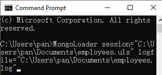 MongoDB import/export tool - Command line