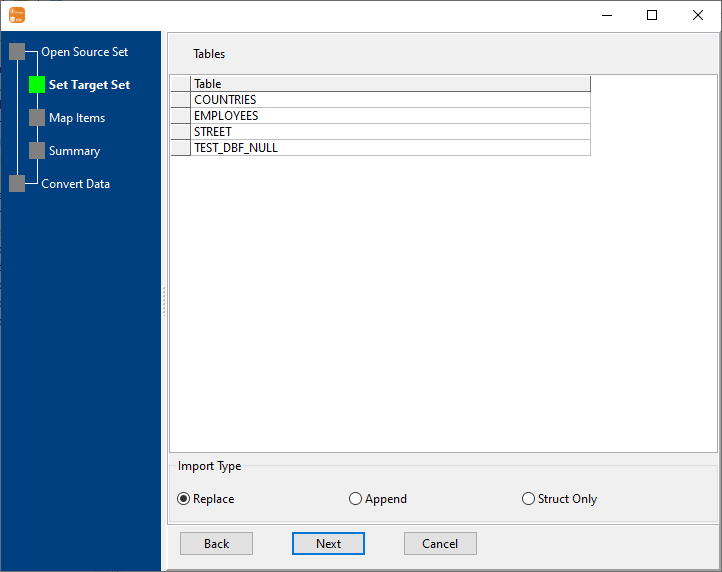 Extract MongoDB Atlas collections data to DBF tables - DBF tables