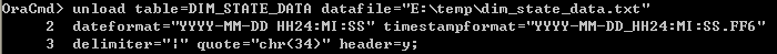 Oracle Command Tool - unload oracle custom date format