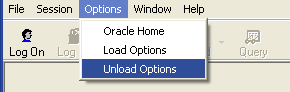 Oracle Import/Export Tool - unload options