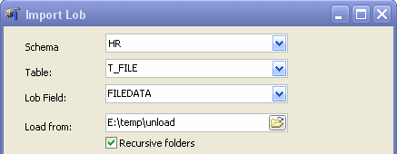 batch insert clob, click for detail