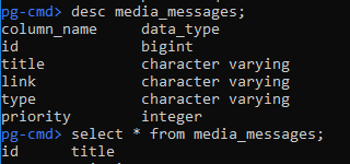 Run PostgreSQL command-line tool in Interactive Mode