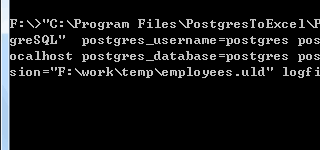 PostgreSQL export to Excel - Command line