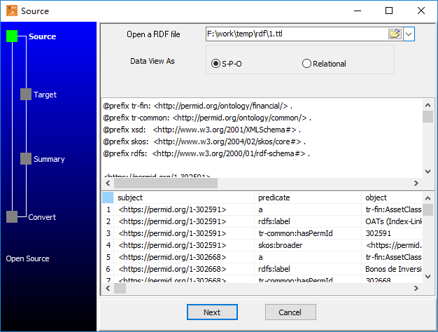 Batch import RDF data To SQL Server - select a folder