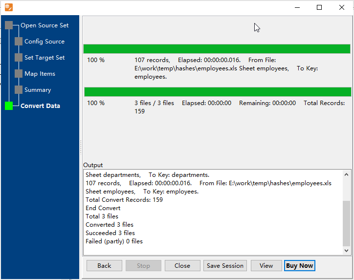 Batch import Excel file into Redis hash keys - import file