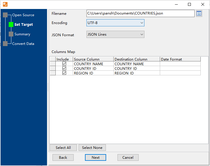 Export Redis data from hash keys in same namespace to Json file - config destination file