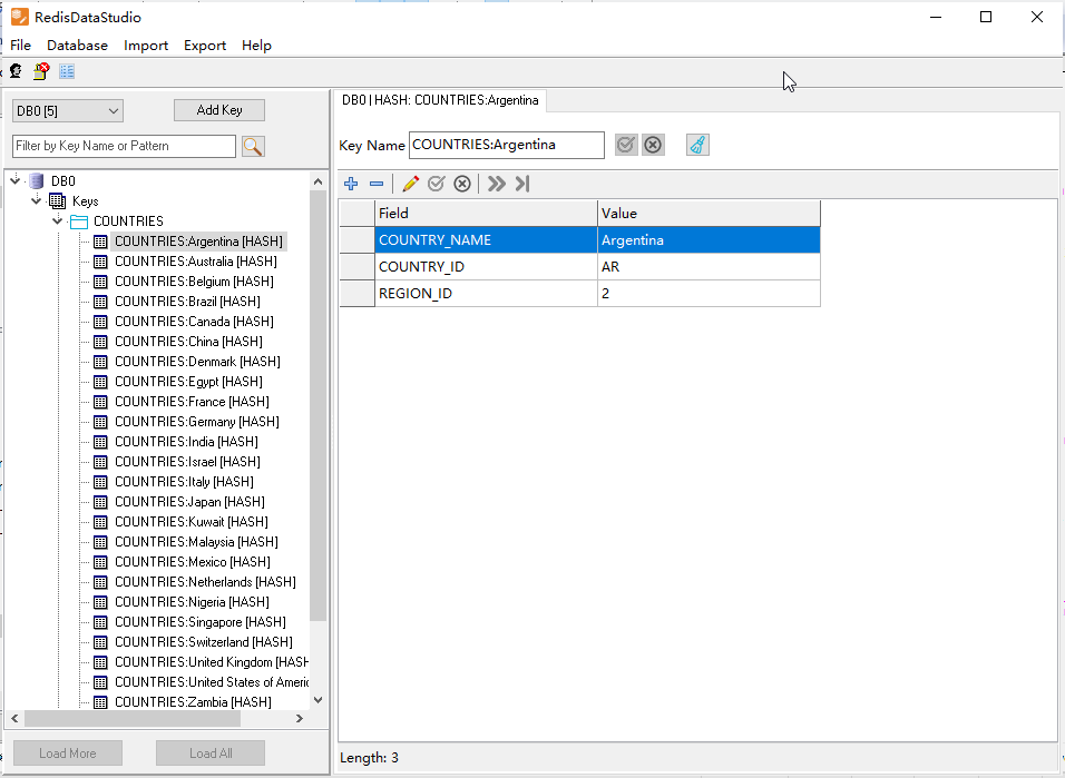 Import Json file into Redis hash keys in same namespace - view key