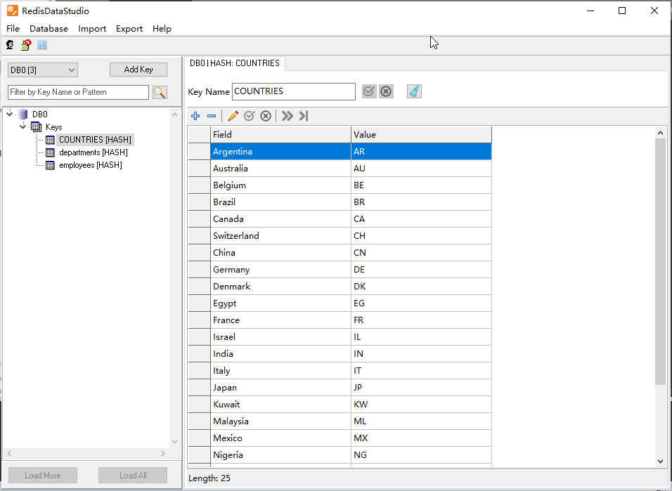 Import Excel files into Redis hash keys - string keys