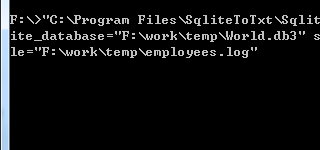 SQLite export to files - Command line