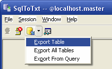 start export sql