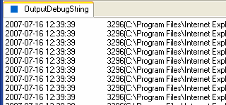 Capture and display OutputDebugString output