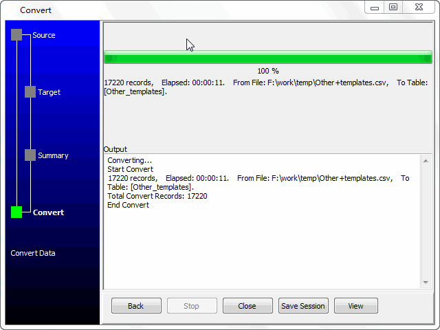 convert online CSV file to DBF (dBase, FoxBase, FoxPro) table - convert to DBF (dBase, FoxBase, FoxPro) table