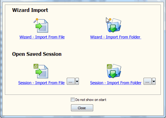 Import Data From CSV (TXT) To MySQL - task window