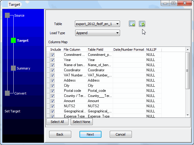 convert online EXCEL file to Access  table - config Access  table