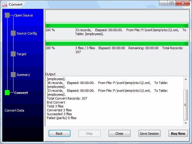 Import data from XML to SQLite -  import data