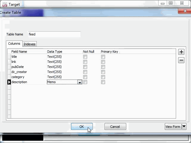 import online RSS feeds to Access - create Access table