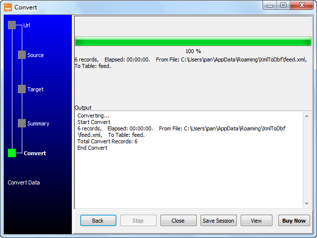 import online RSS feeds to HiperSix - import to HiperSix